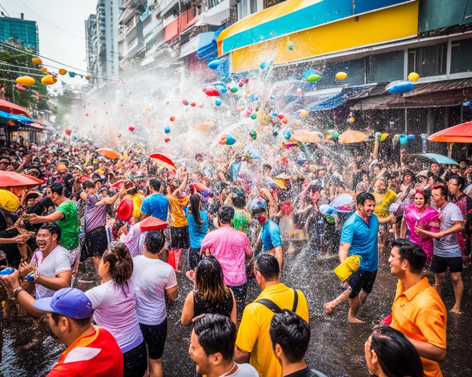 Songkran celebrations in Thailand
