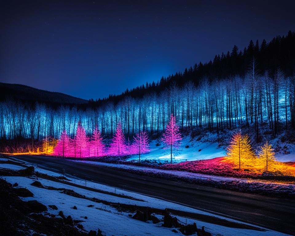 environmental impact of winter light displays