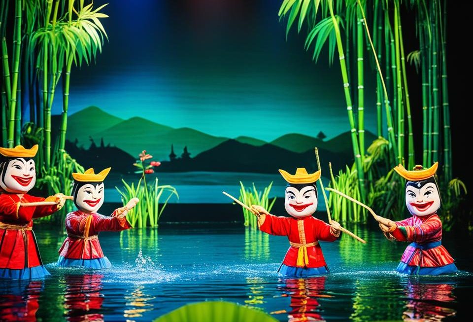 Typical Vietnamese Water Puppet Show